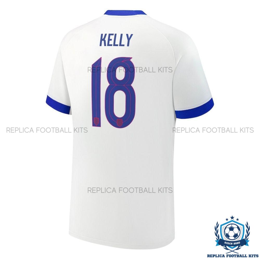 England Kelly 18 Home Men Replica Shirt 25/26 - back view