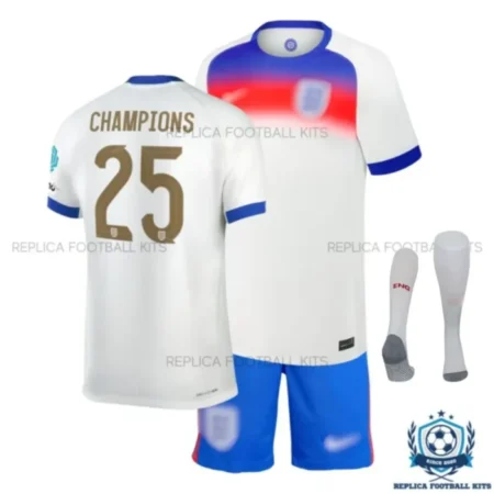 England Champions 25 Home Kid Replica Football Kit 25/26 - with socks