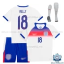 England Kelly 18 Home Kid Replica Kit 25/26 - overview - with socks