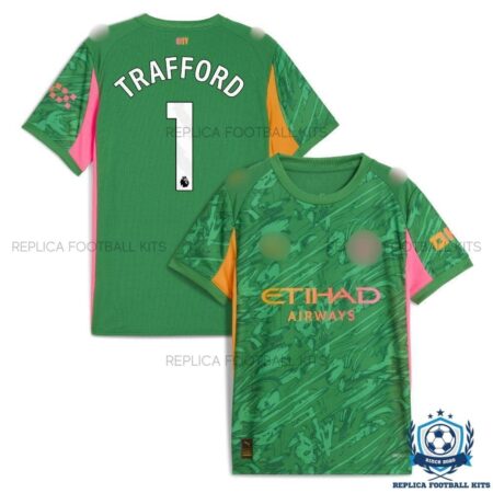 Manchester City Trafford 1 Green Goalkeeper Men Replica Shirt 25/26 - overview