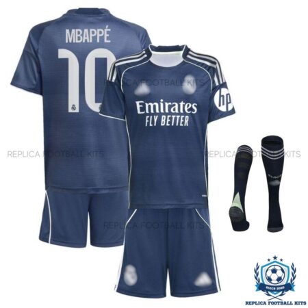 Real Madrid Mbappé 10 Away Kids Replica Kit 25/26 - overview