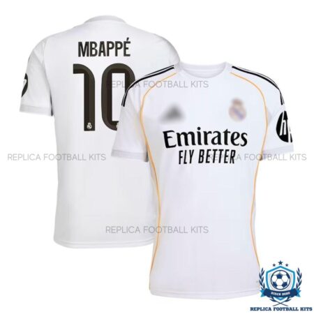 Real Madrid Mbappé 10 Home Replica Shirt 25/26 - overview