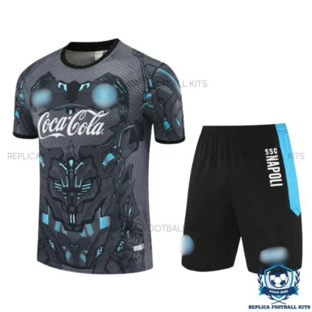 SSC Napoli Gray Training Kid Replica Football Kit 25/26 - front view