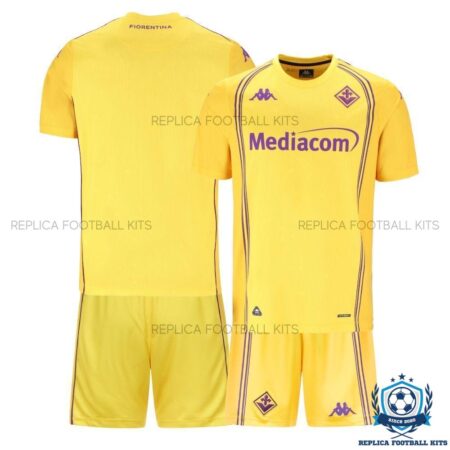Fiorentina Yellow Goalkeeper Kids Replica Kit 25/26 - overview