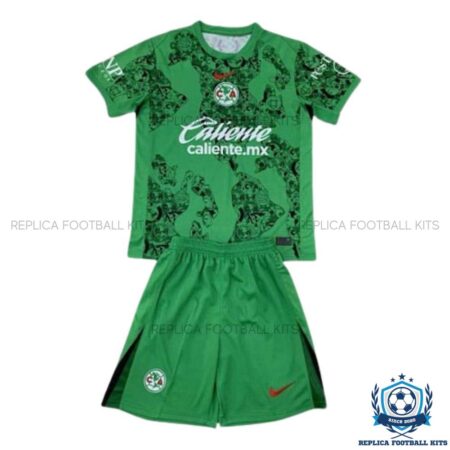 Club América Green Goalkeeper Kid Replica Kit 25/26 - front view