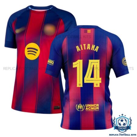 Barcelona Aitana 14 Home Women Replica Shirt 25/26 - overview