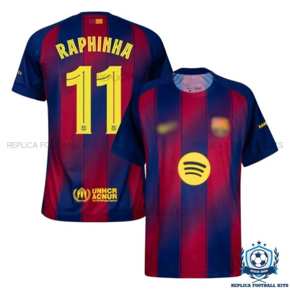 Barcelona Raphinha 11 Home Men Replica Shirt 25/26 - overview