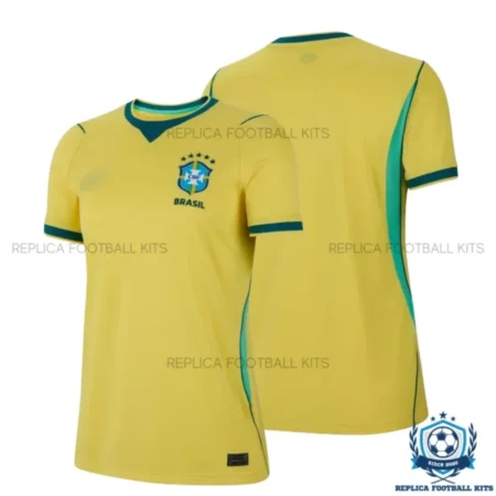 Brazil Home Women Replica Football Shirt 2026 - Over view - blur
