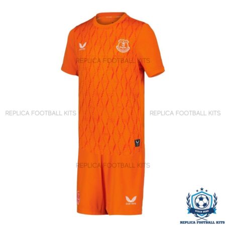 Everton Orange Goalkeeper Kid Replica Kit 25/26 - front view