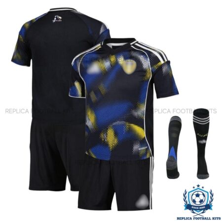 Leeds United Third Kid Replica Kit 25/26 - overview with socks