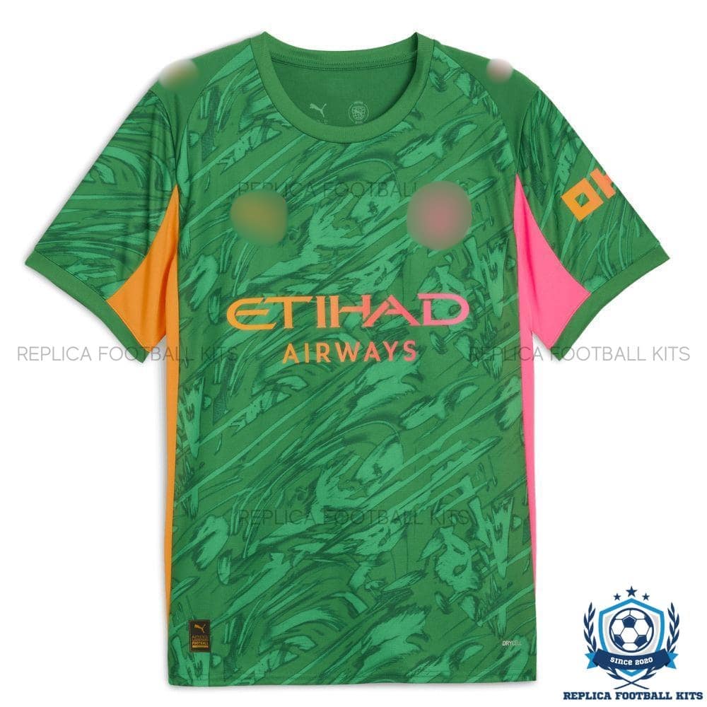 Man City Donnarumma 25 Green Goalkeeper Men Replica Shirt 25/26 - frontview