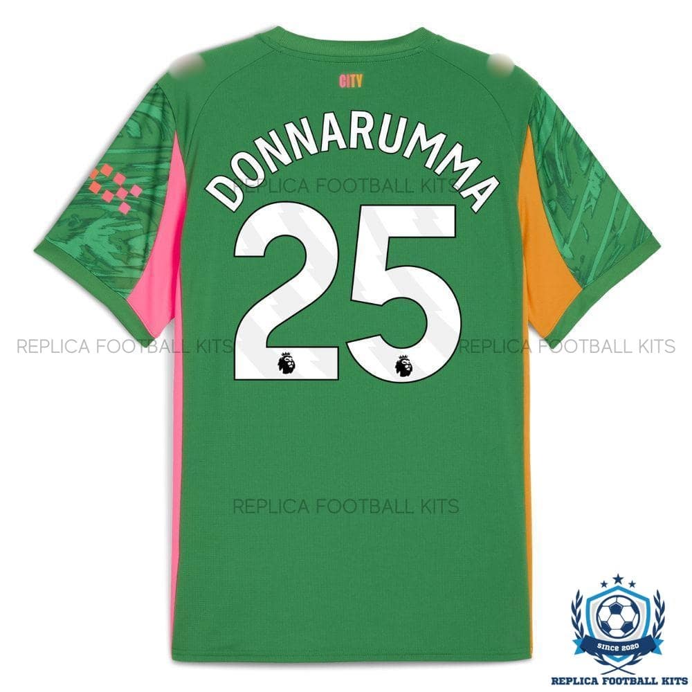Manchester City DONNARUMMA 25 Green Goalkeeper Men Replica Football Shirt 2025/26 - Image 2
