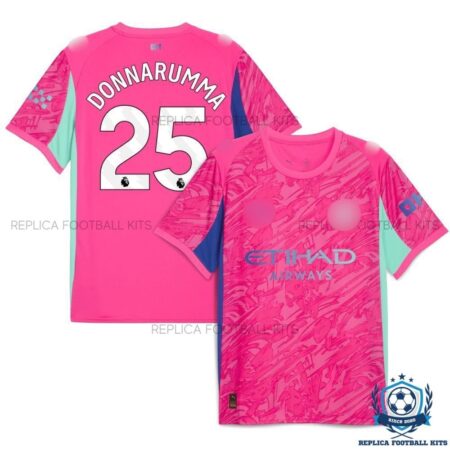 Man City Donnarumma 25 Pink Goalkeeper Men Replica Shirt 25/26 - overview
