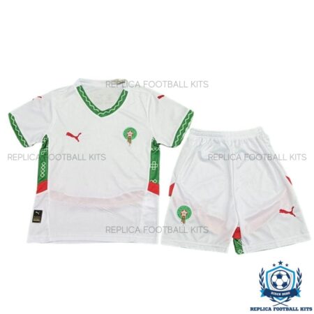 Morocco Away Kid Replica Football Kit 25/26 - front view
