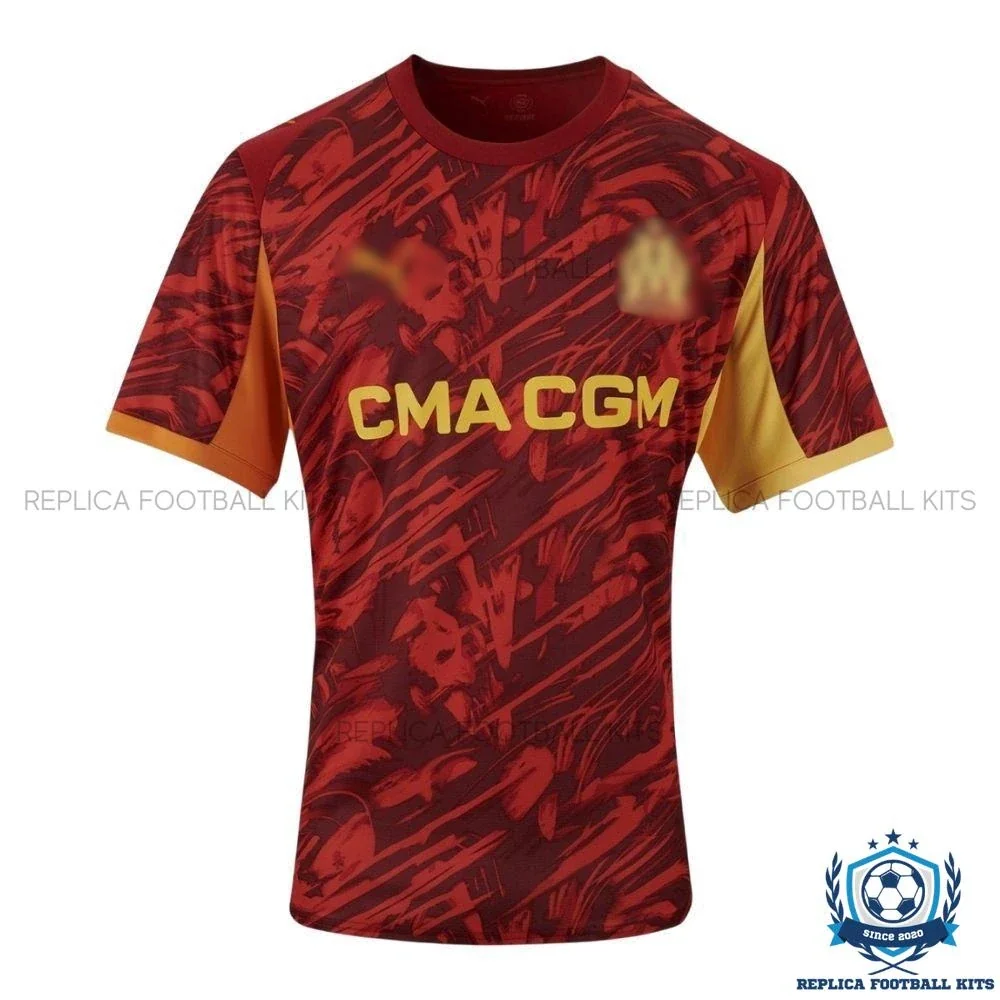Olympique Marseille Red Goalkeeper Men Replica Shirt 25/26 - front view