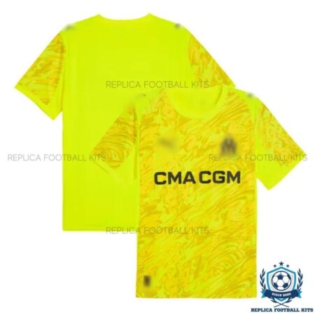 Olympique Marseille Yellow Goalkeeper Men Replica Shirt 25/26 - overview