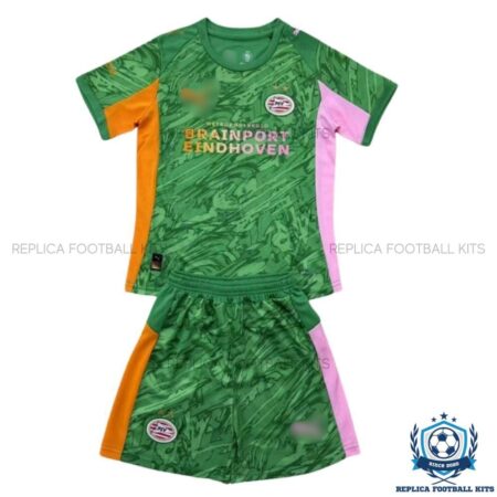 PSV Eindhoven Goalkeeper Kids Replica Kit 25/26 - front view
