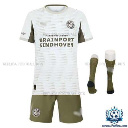PSV Eindhoven Third Kids Replica Kit 25/26 - front view with socks