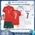 Portugal & Al Nassr RONALDO 7 2024 Full Kit Gift Set - Home and Away Kids Football Kits (With Socks) - Portugal Home & Away Replica Football Kit 2025