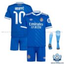 Real Madrid MBAPPÉ 10 Third Kids Replica Football Kit 2025/26 - overview with socks