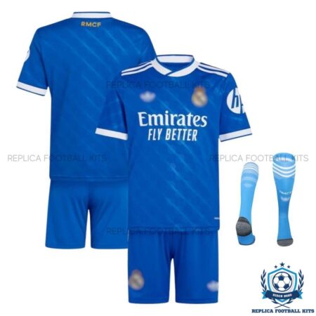 Real Madrid Third Replica Kid Kit 25/26 - overview with socks