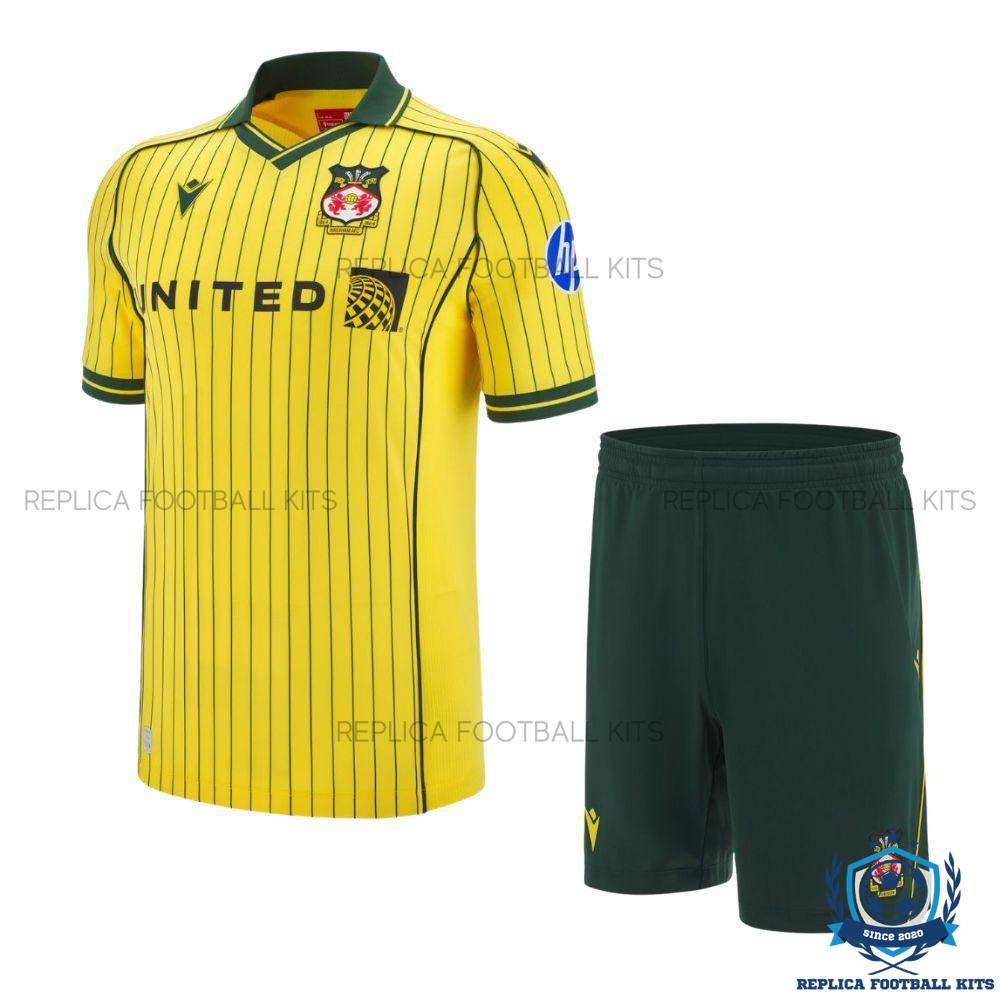 Wrexham AFC Away Kids Replica Kit 25/26 - front view
