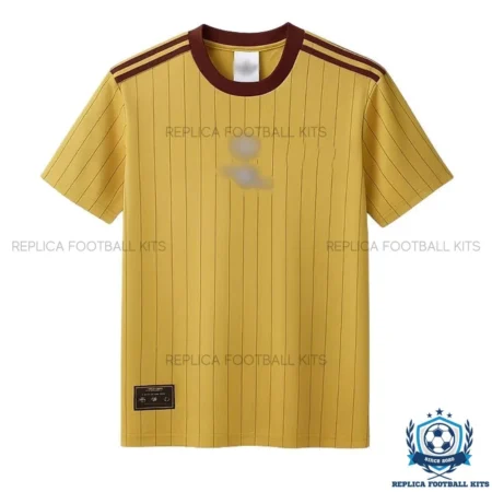 Arsn@l Gold Heritage Men Replica Football Shirt 2025/26 - Front view
