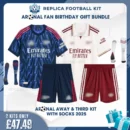 Arsn@l 2025/26 Xmas Gift Pack - Away & Third - Birthday