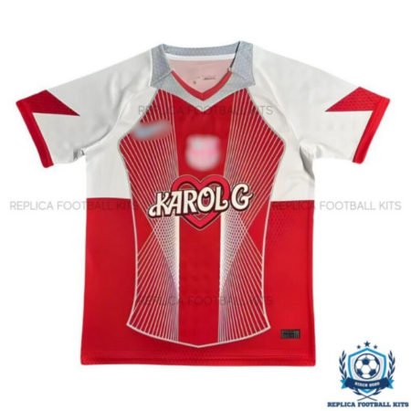 Barcelona Red Karol G Special Edition Men Replica Shirt 25/26 - front view