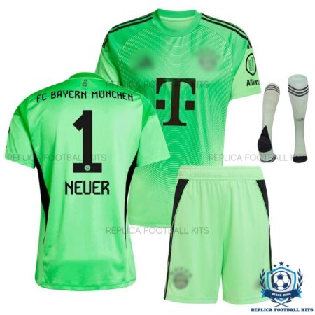 Bayern Munich Neuer 1 Goalkeeper Kids Replica Kit 25/26 - overview