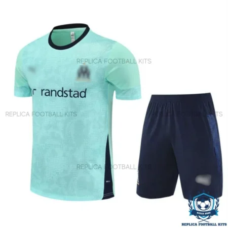 Olympique Marseille Green Training Kids Replica Kit 25/26 - front view