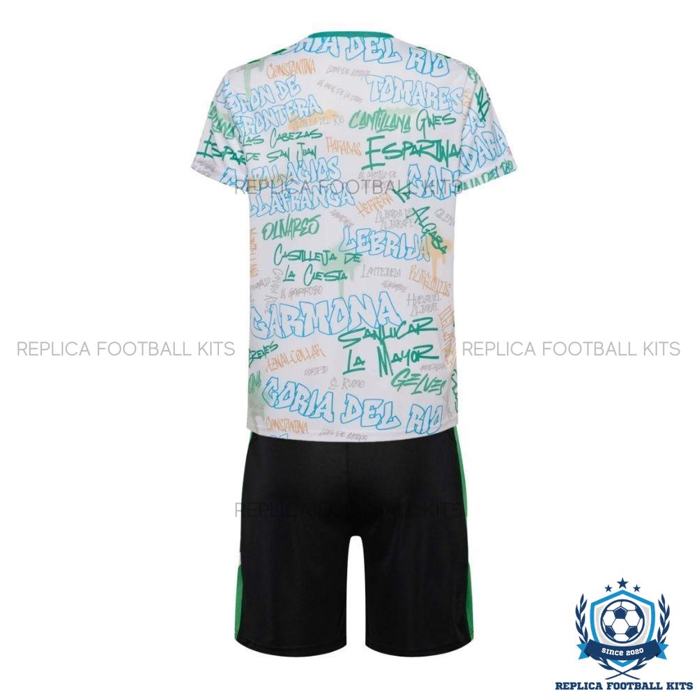 Real Betis Pre Match Training Kids Replica Kit 25/26 - back view