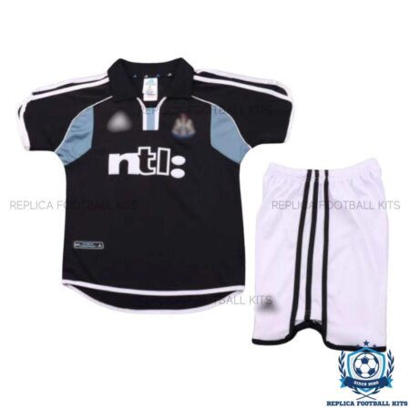 Retro Newcastle Away Kid Replica Kit 2000/01 - front view