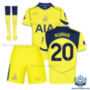 Tottenham Hotspur Kudus 20 Third Kids Replica Kit 25/26 - overview with socks