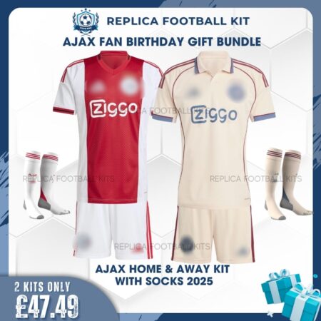 ajax home & third kit with socks 2025/26