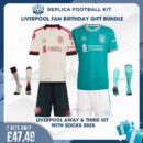 Liverpool Away & Third Kids Kit 25/26 with socks