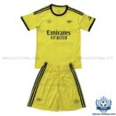 Arsn@l Yellow Goalkeeper Kids Replica Football Kit 25/26 - front view