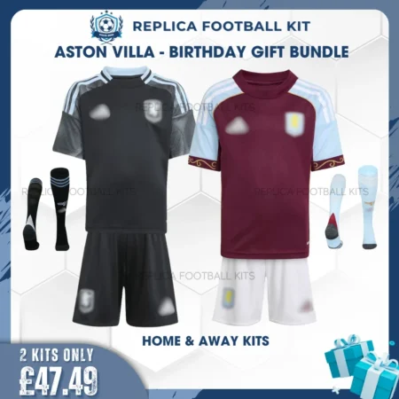 Aston Villa 2025/26 Birthday Gift Bundle - Home & Away