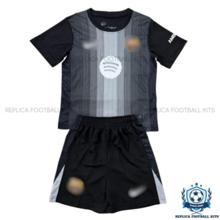 Barcelona Black Goalkeeper Kids Replica Football Kit 25/26 - front view