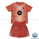 Barcelona Orange Goalkeeper Kids Replica Football Kit 25/26 - front view