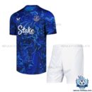 Everton Navy Training Kids Replica Kit 25/26 - front view