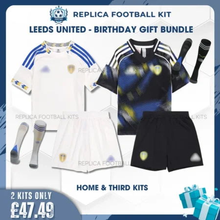 Leeds United 2025/26 Birthday Gift Bundle - Home & Third