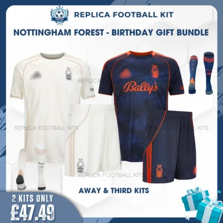 Nottingham Forest 2025/26 Birthday Gift Bundle - Away & Third