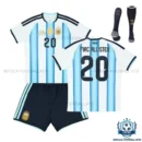 Argentina Mac Allister 20 Home Kids Replica Football Kit 2026 - overview