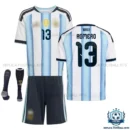 Argentina Romero 13 Home Kids Replica Football Kit 2026 - overview with socks