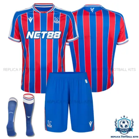 Crystal Palace Home Kid Replica Football Kit 2025/26 - overview