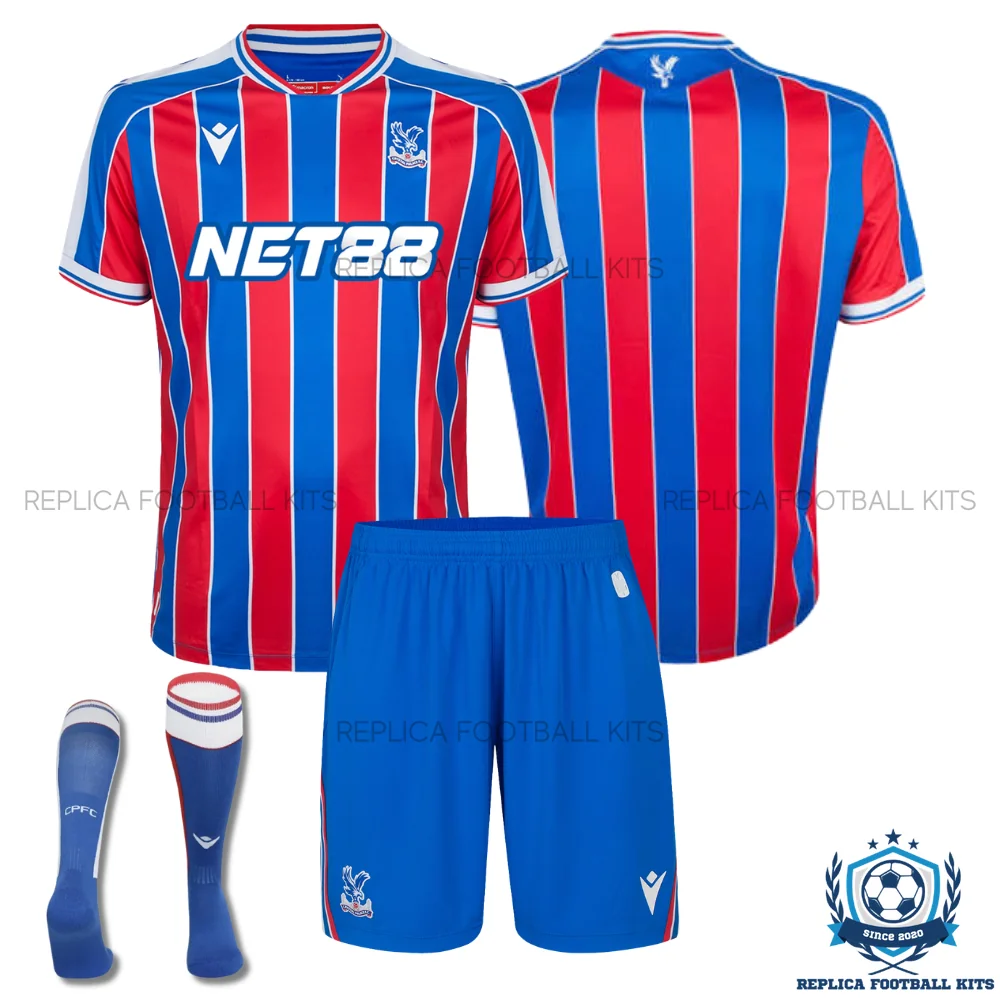 Crystal Palace Home Kid Replica Football Kit 2025/26 - overview