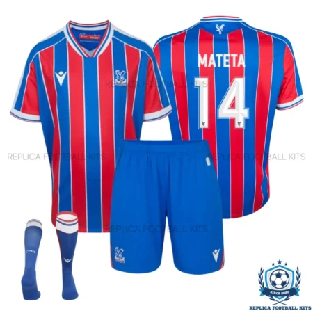 Crystal Palace Mateta 14 Home Kids Replica Kit 25/26 - overview