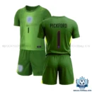 England Pickford 1 Goalkeeper Kids Replica Football Kit 25/26 - overview