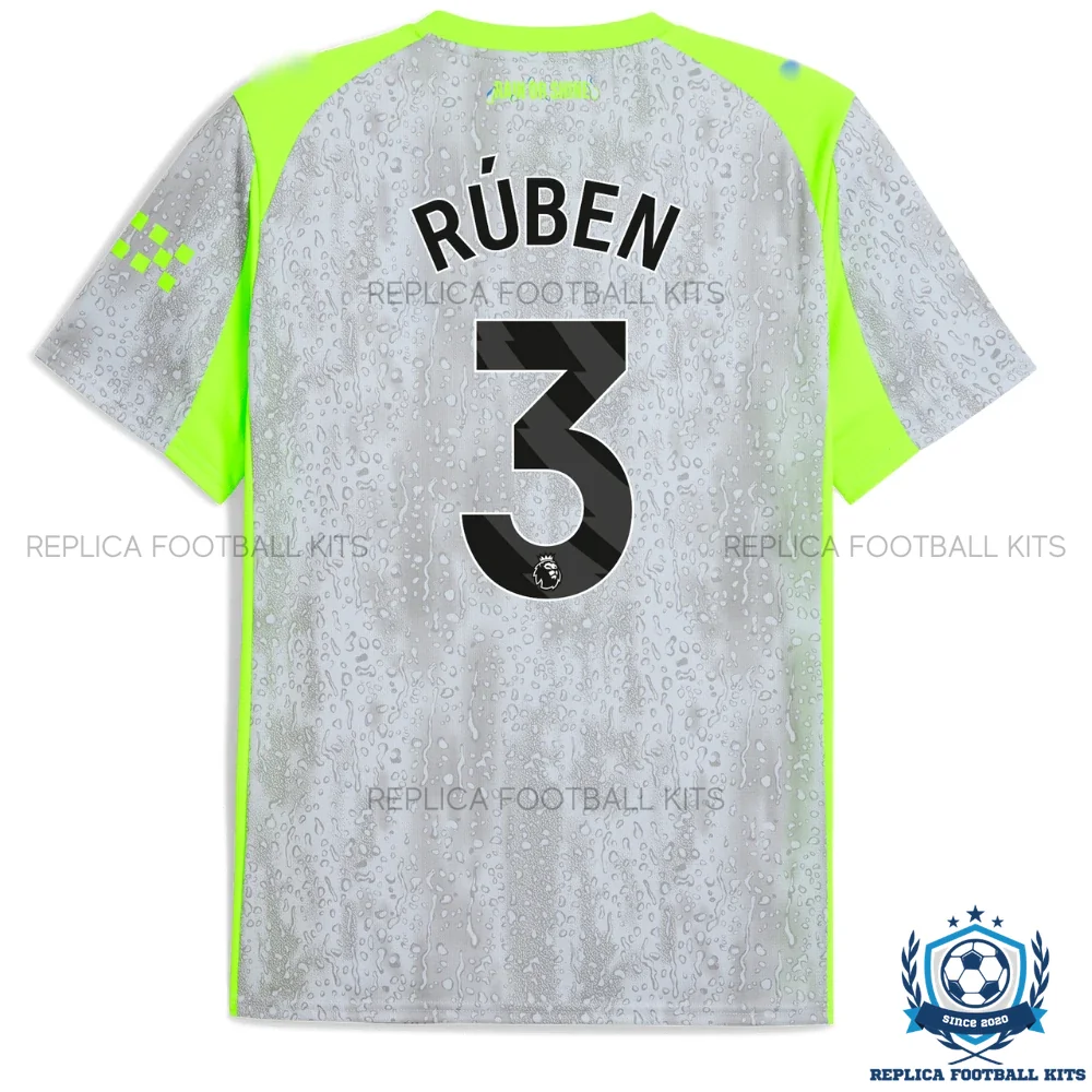 Man City Ruben 3 Third Men Replica Shirt 25/26 - back view